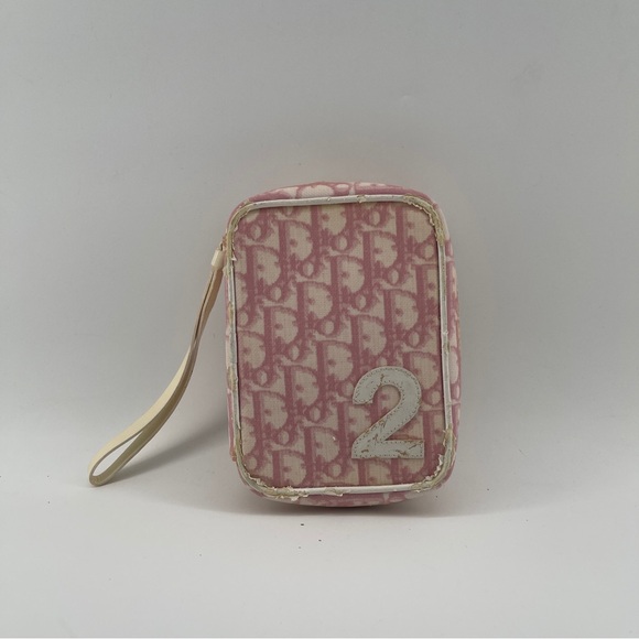 Vintage Christian Dior Pink Trotter “2” Wristlet – Rare Collector’s Piece - Picture 1 of 14